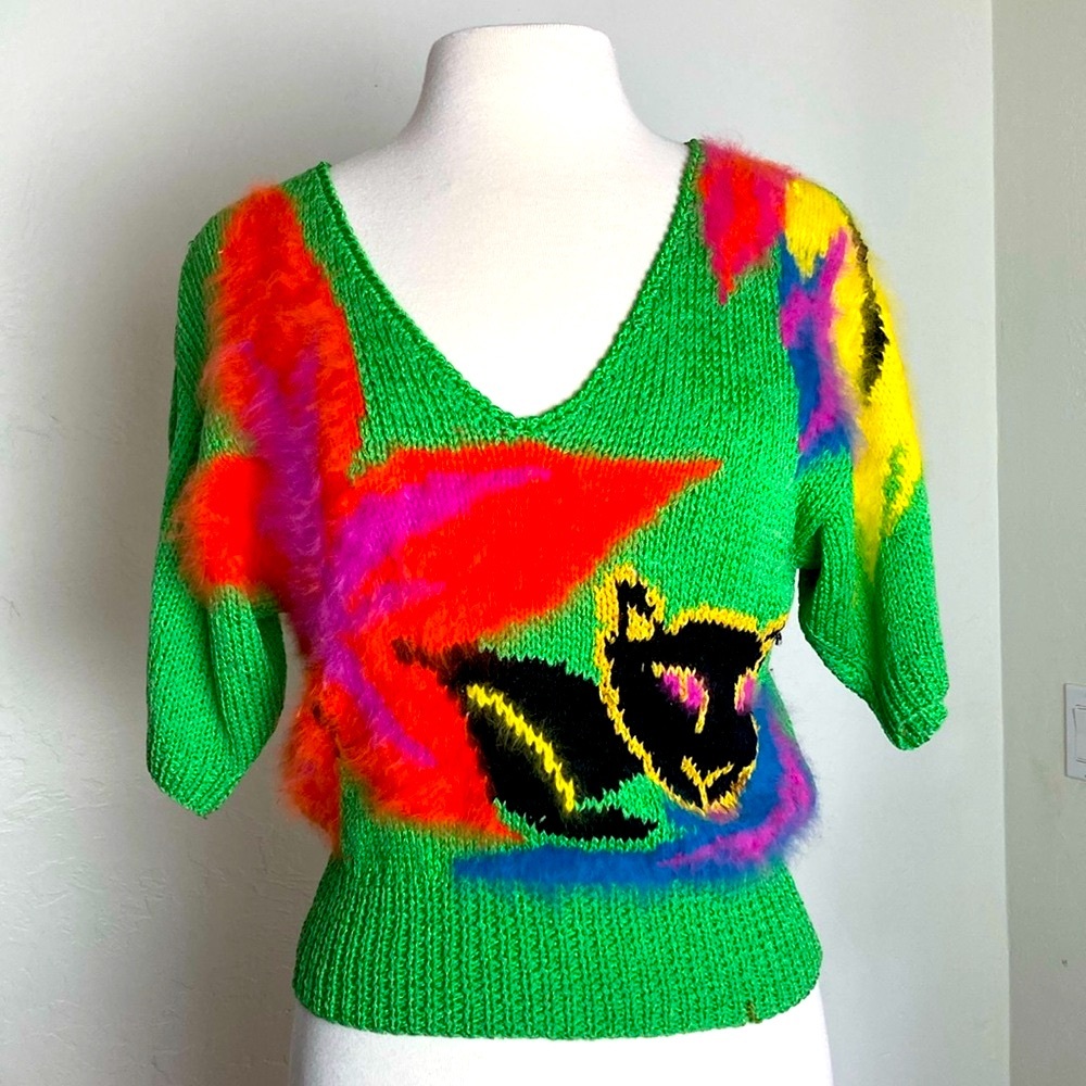 Colorful V-Neck Sweater